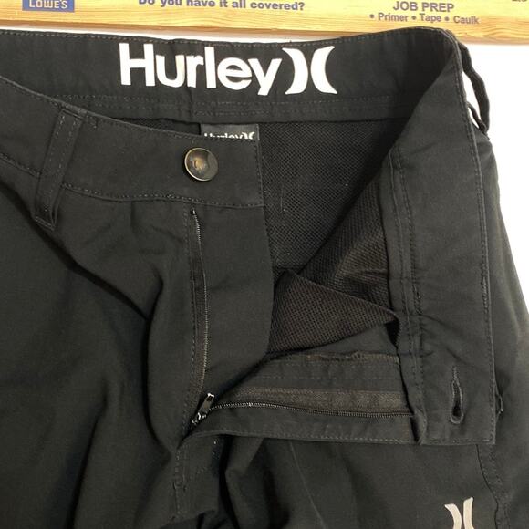 Hurley Men's Casual Swim Board Shorts Size 29 Outdoor Flat Front Black Unlined - Picture 11 of 11